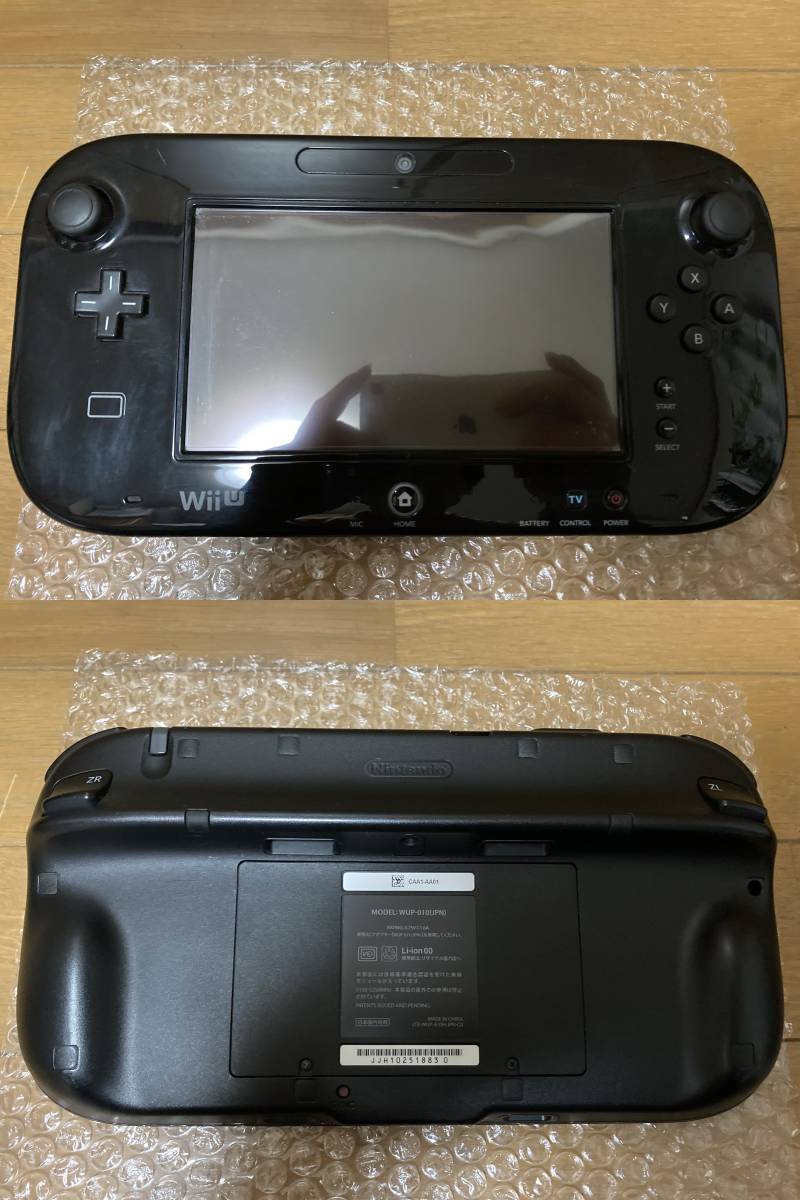 即決! 2台セット Wii U 本体 プレミアムセット ブラック 32GB_画像2