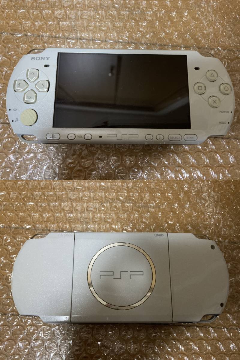 即決! 2台セット SONY PSP プレイステーションポータブル 3000 本体 ホワイト レッド_画像2
