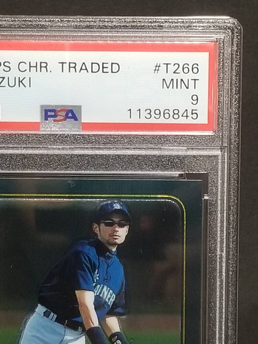 【PSA9】★現品限り★ イチロー ルーキー カード 2001 Topps Chrome #T266 Ichiro Suzuki RC シアトルマリナーズ MLB Seattle Mariners_画像3