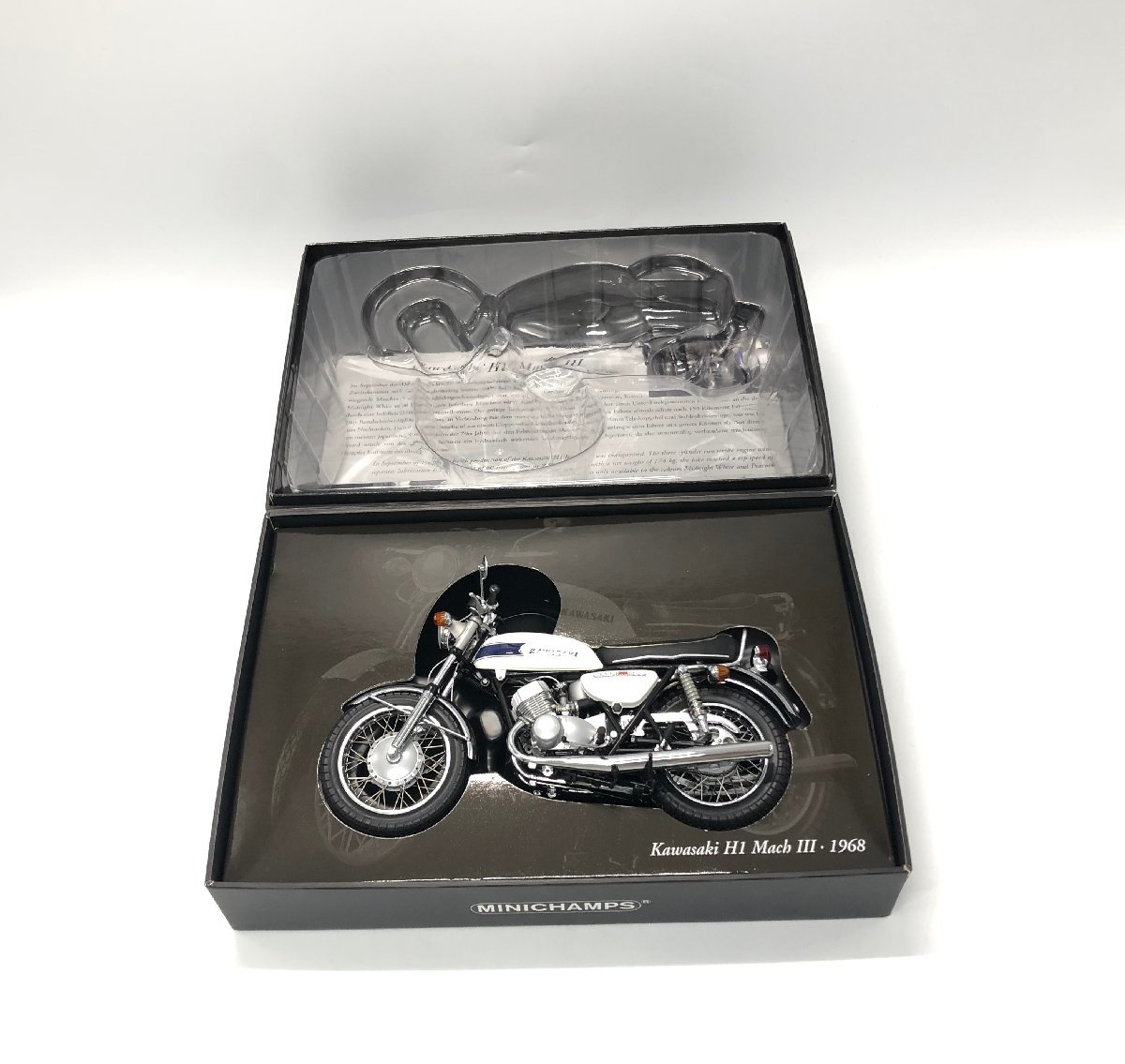 Kawasaki H1 Mach III 1968 1:12 カワサキ マッハ バイク オートバイク ミニカー ☆良品☆ [37-1207-N6]_画像2