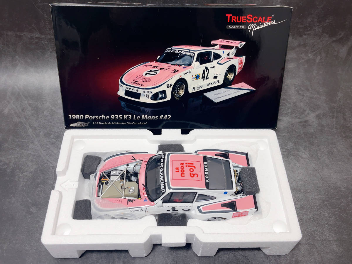 ★新品　TSM 1/18 ル・マン PORSCHE ポルシェ 935 K3 LeMans 1980 #42 伊太利屋 KREMER 生沢哲 LM 関: EXOTO autoart BBR エグゾト