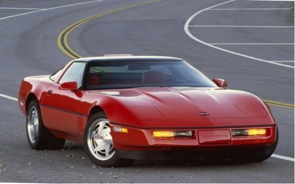  Corvette 4 generation C4 type 1983 year Chevrolet picture manner wallpaper poster extra-large wide version 921×576mm( is ... seal type )009W1