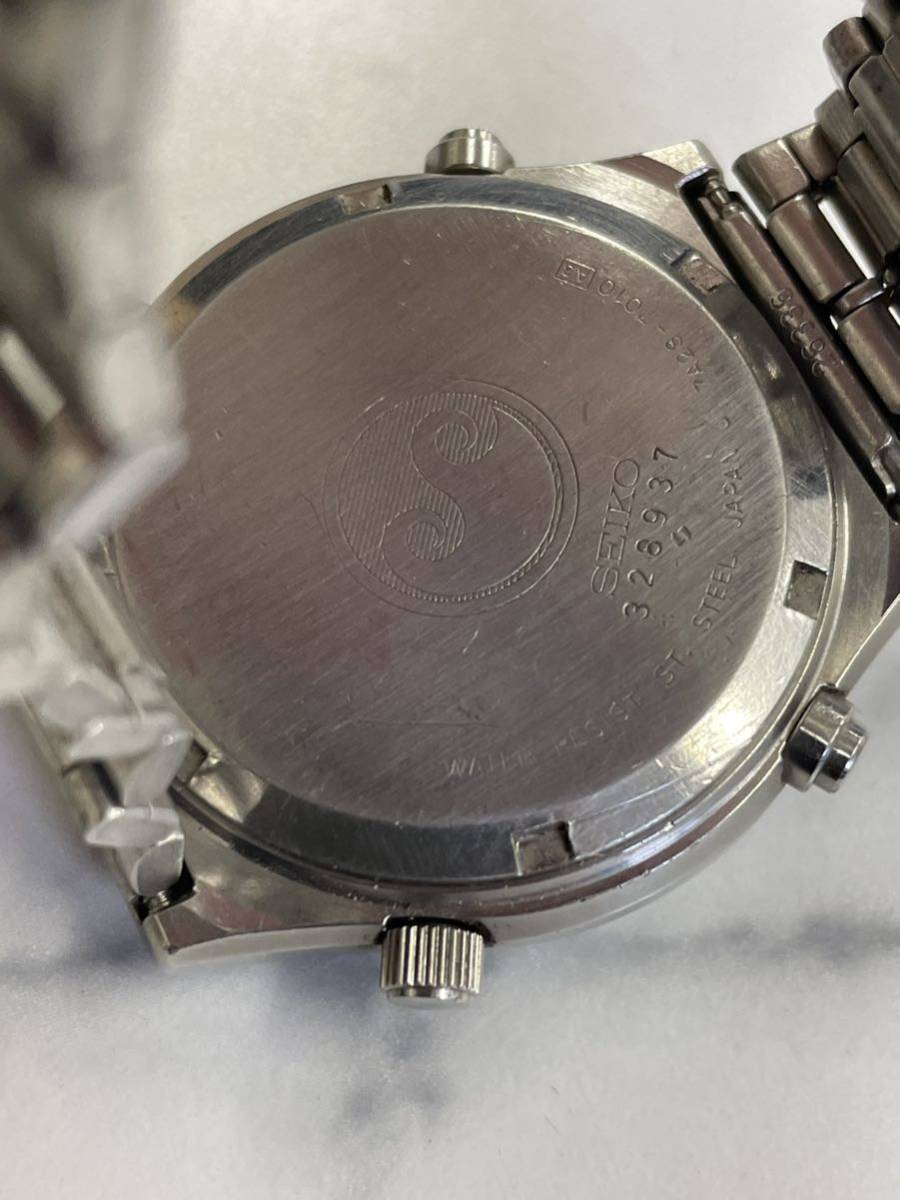 17.動作未確認・SEIKO セイコー SPEEDMASTER スピードマスター 初代 7A28-7010 クロノグラフ クォーツ メンズ 腕時計 白文字盤//TO100_画像6