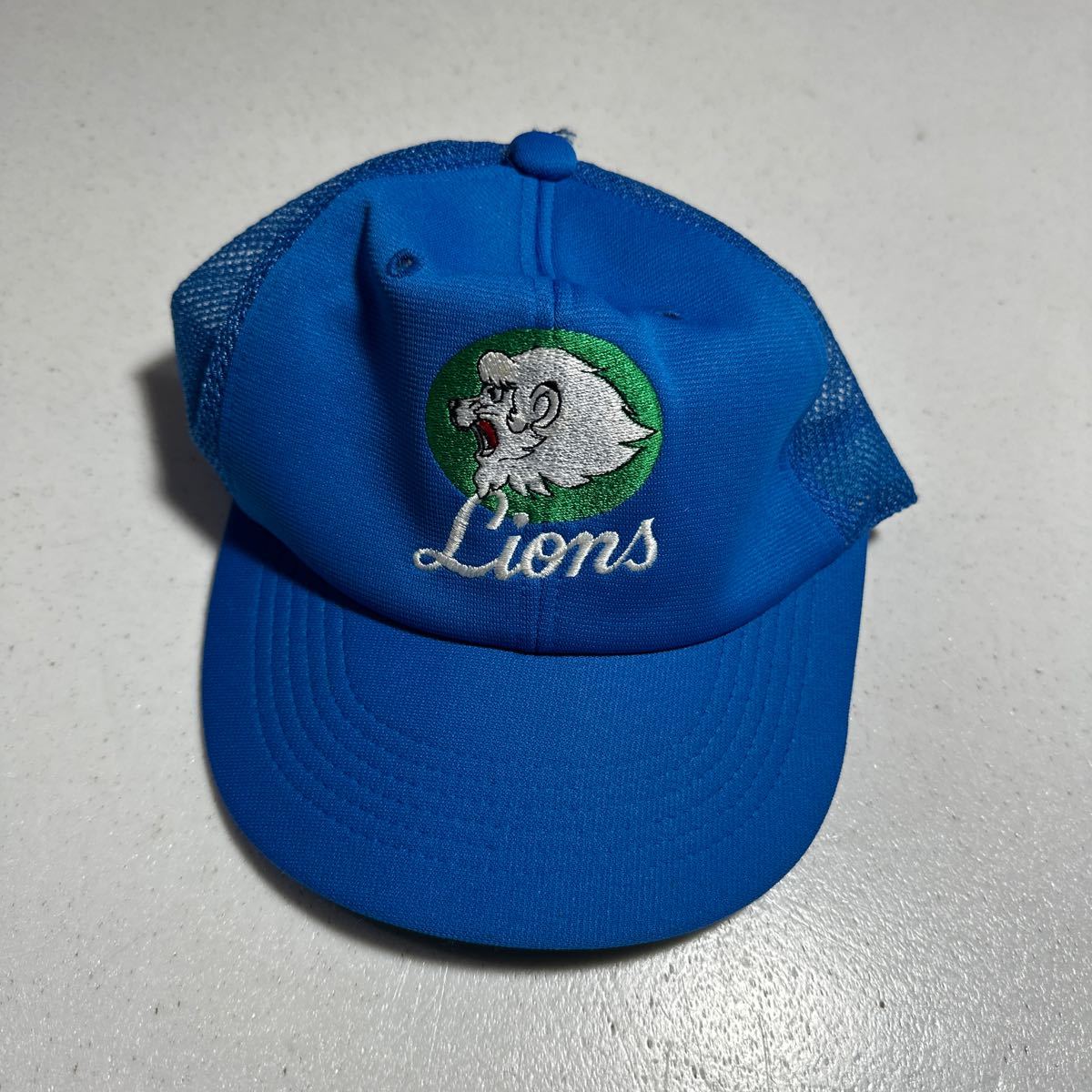 西武 ライオンズ lions ヴィンテージ 刺繍ロゴ オフィシャル official キャップ レオ 52〜54cm_画像1