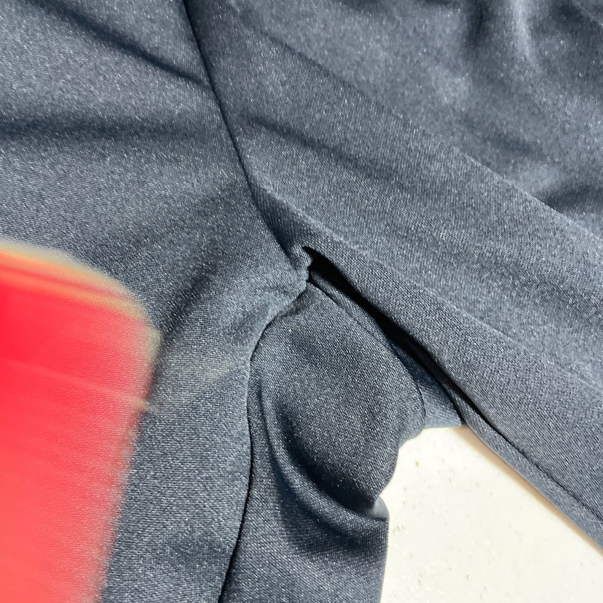 アディダス adidas 紺 ネイビー ポケット付 スポーツ トレーニング用 ジャージパンツ Lサイズ_画像6