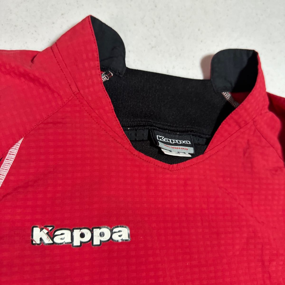 カッパ kappa 赤 レッド サッカー トレーニング用 ウインドブレーカー ピステ 160cm_画像7