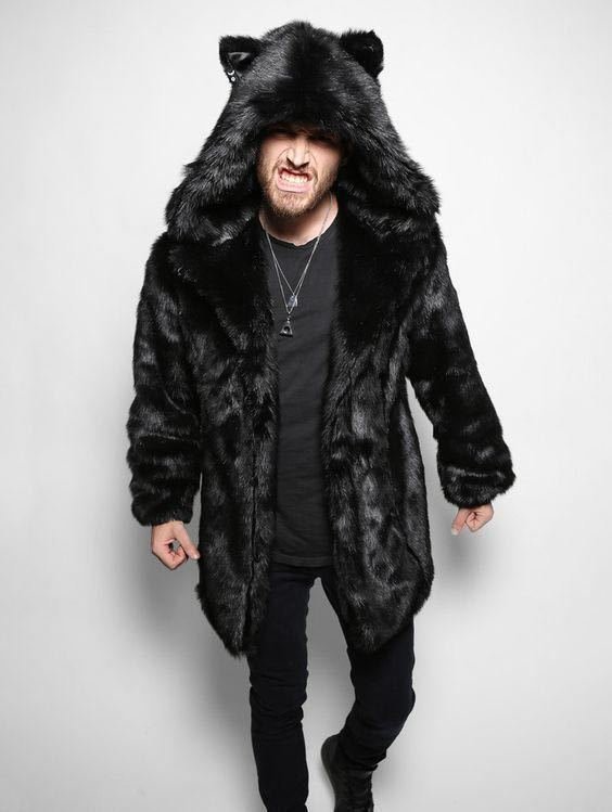  high quality fur fox fur men's fur coat *2 color /S~5XL size selection /1 point 