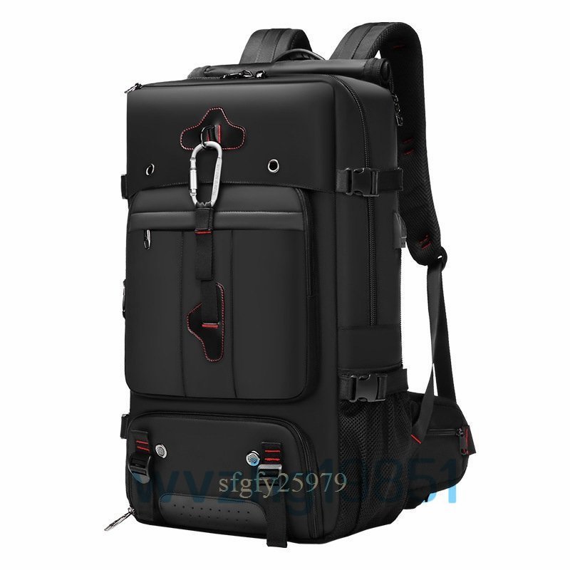 A9968上質 登山リュック 60L トラベルバッグ リュックサック 大容量 USBポート 防水 3way 拡大可能 靴ポケット付き アウトドア