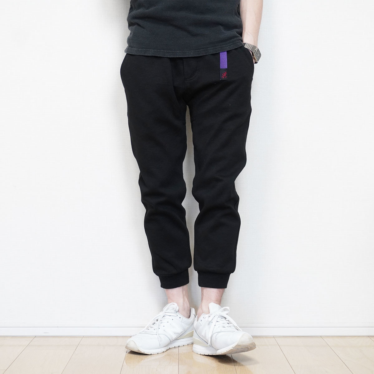 GRAMICCI × DUFFER COOLMAX CROPPED JOGGER PANTS【M】ブラック グラミチ ダファー クールマックス クロップドジョガーパンツ GMP-19S866_画像1