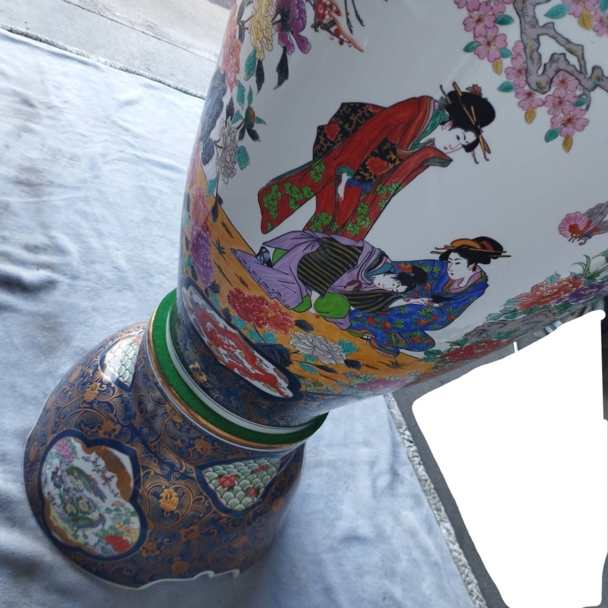 直接引き取り限定】 有田焼 勝右衛門窯 作 色絵 沈香壷 特大 飾壷 伝統