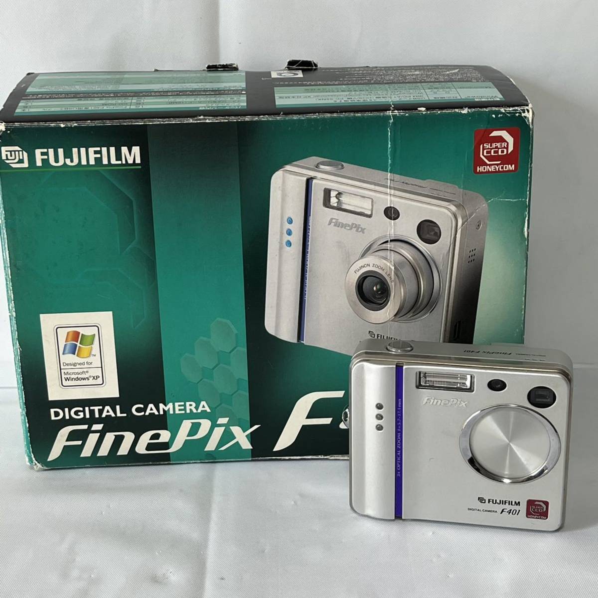 FUJIFILM FinePix F401 цифровая камера б/у рабочий товар с коробкой 