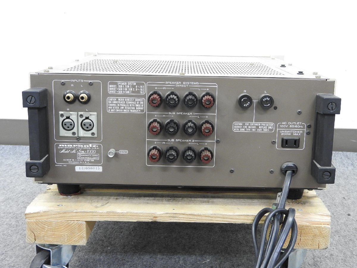 ☆ marantz マランツ SM1000 パワーアンプ ☆ジャンク☆ ☆ marantz マランツ SM1000 パワーアンプ ☆ジャンク☆