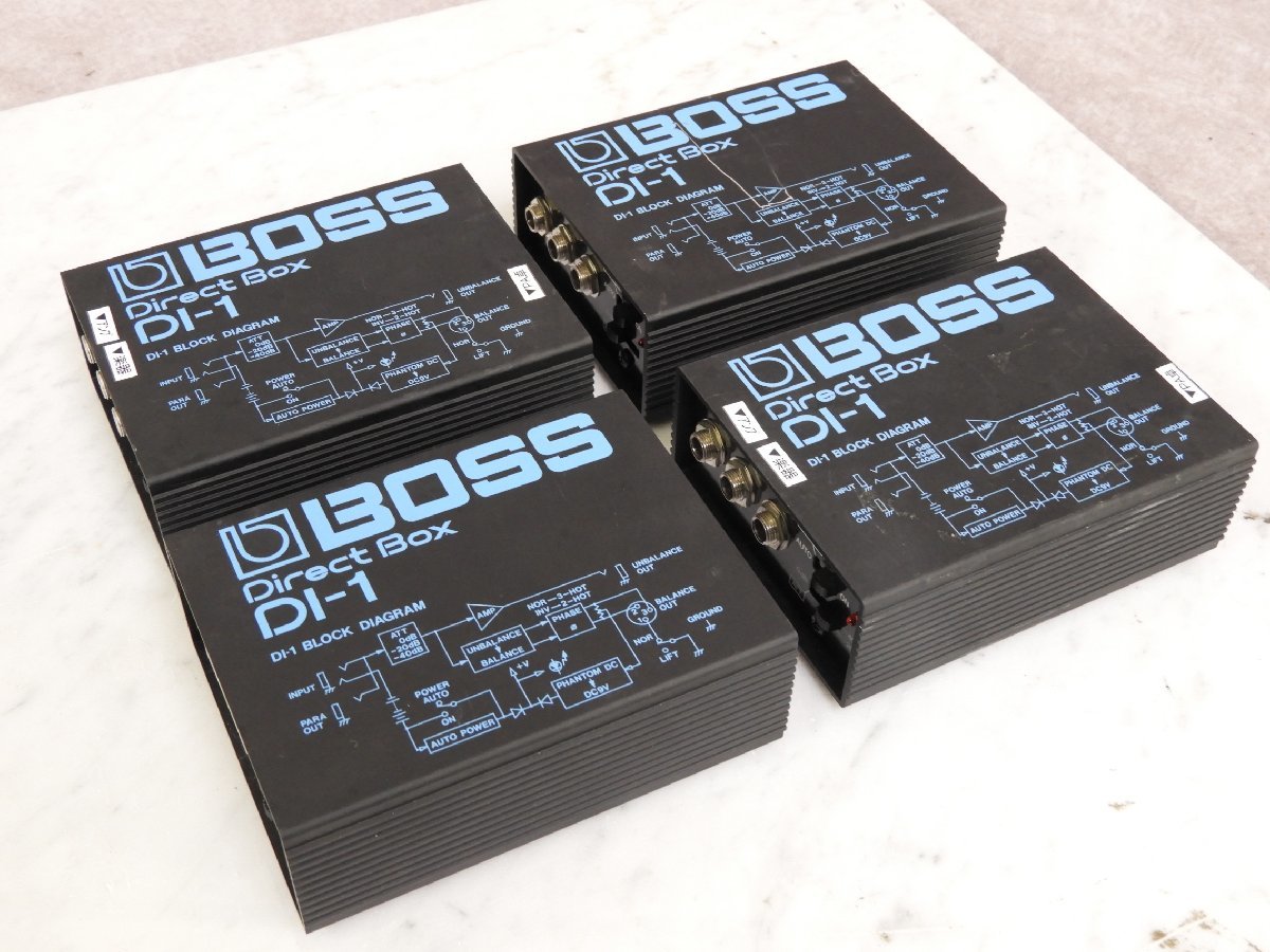 ☆ BOSS Direct Box Dl-1 ダイレクトボックス 4点セット ☆中古☆_画像1