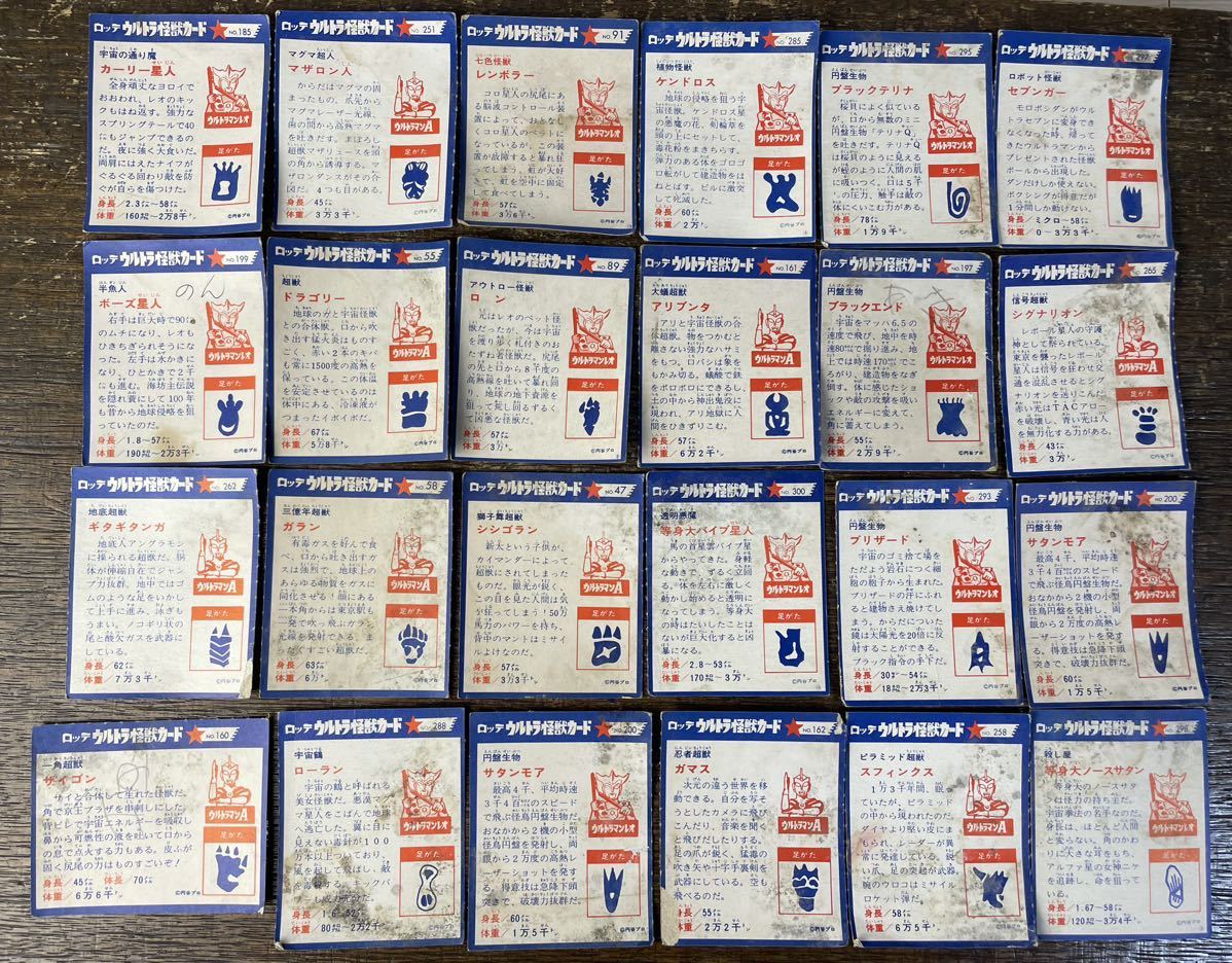当時物 ロッテ ウルトラ怪獣カード まとめて 円谷プロ 当時物 ロッテ ウルトラ怪獣カード まとめて 円谷プロ
