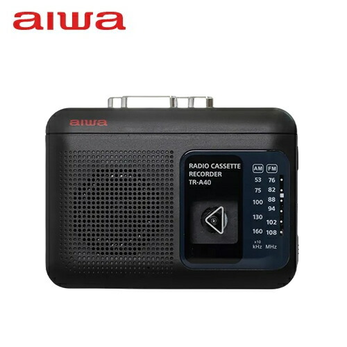 新品 送料無料 メーカー保証有 aiwa アイワ TR-A40B ブラック 黒