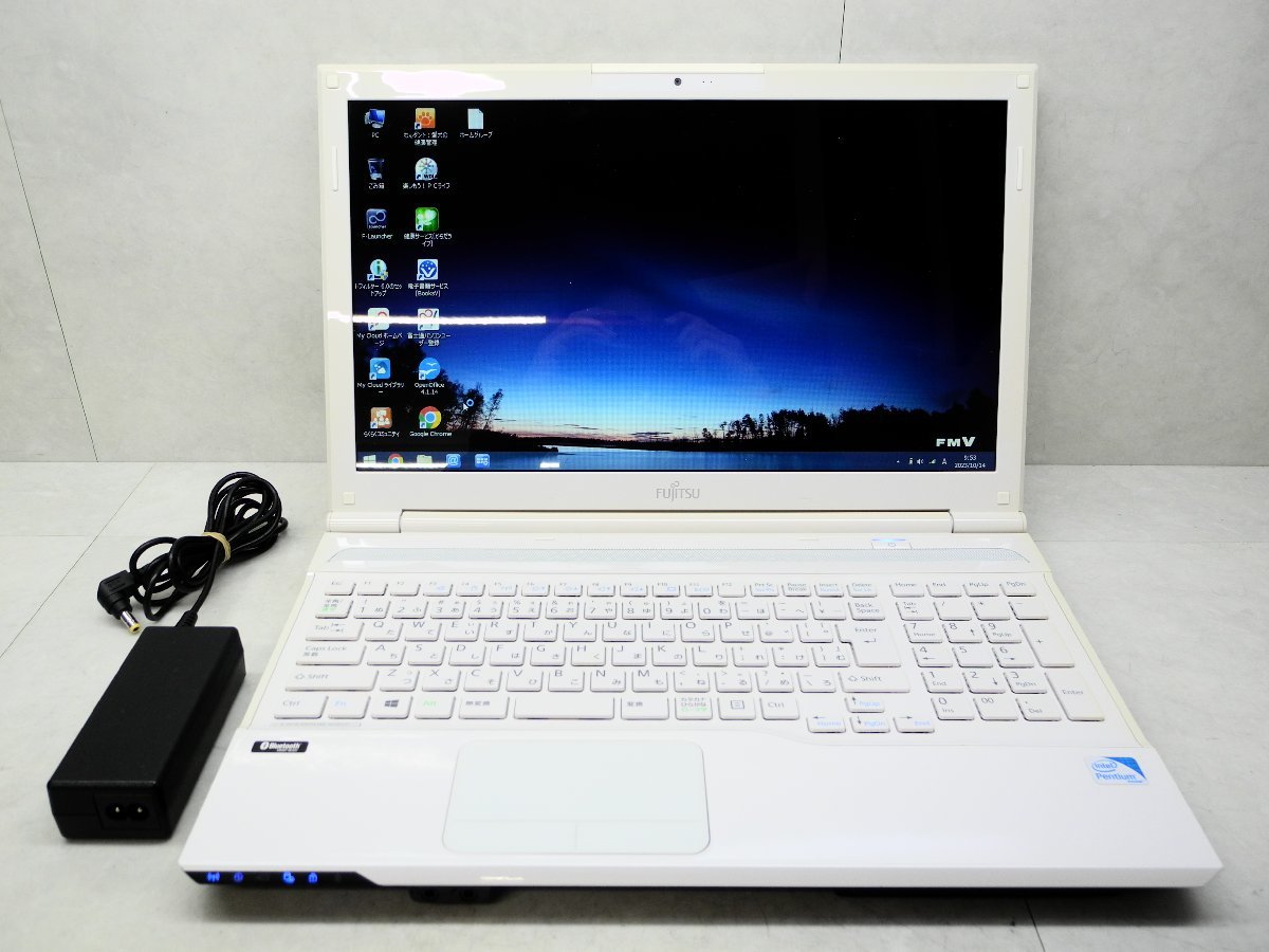 ☆富士通☆LIFEBOOK☆AH42/K☆Pentium 2020M 2.40GHz/4GB/750GB/Sマルチ/無線/Bluetooth/カメラ/Office/Windows 8.1 DtoD領域☆1円☆_画像1