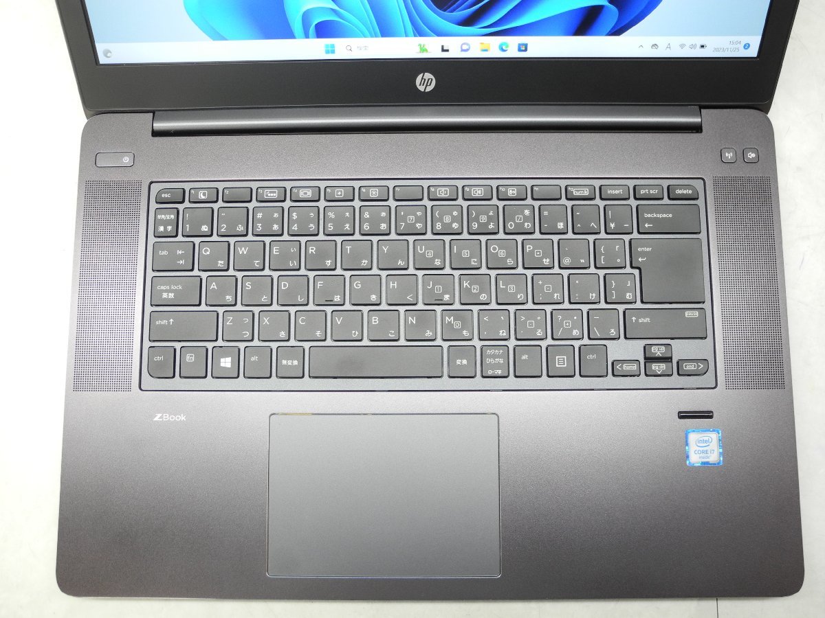 ☆第6世代☆HP☆ZBook Studio G3☆高解像度 NVIDIA Quadro M1000M☆Core i7 2.60GHz/16GB/SSD512GB/無線/Bluetooth/Office/Win11☆1円☆_画像2