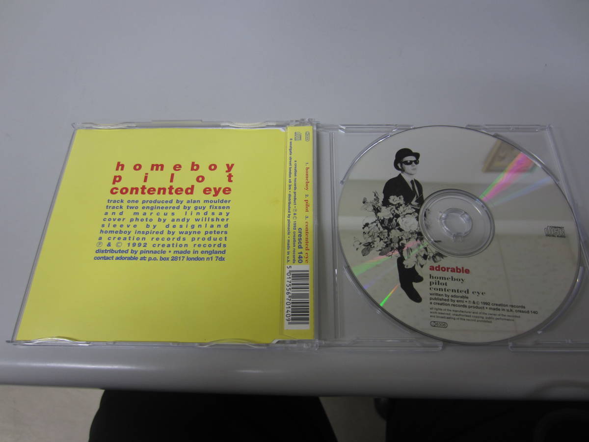 Adorable/Homeboy UK盤CD CRESCD140 ネオアコ シューゲイザー Polak My Bloody Valentine Slowdive Boo Radleys Ride Verveの画像2