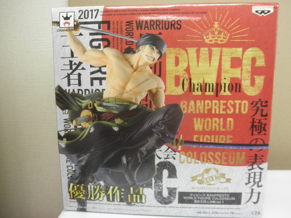 ONE PIECE BWFC獲獎冠軍/ O作日上etermin Battle Battle / Roronoa Zoro / Figia Second Hand☆未開封·當前促銷 原文:ONE PIECE BWFC 優勝作品 / 造形王頂上決戦 / ロロノア・ゾロ / フィギア 　中古品☆未開封・現状販売