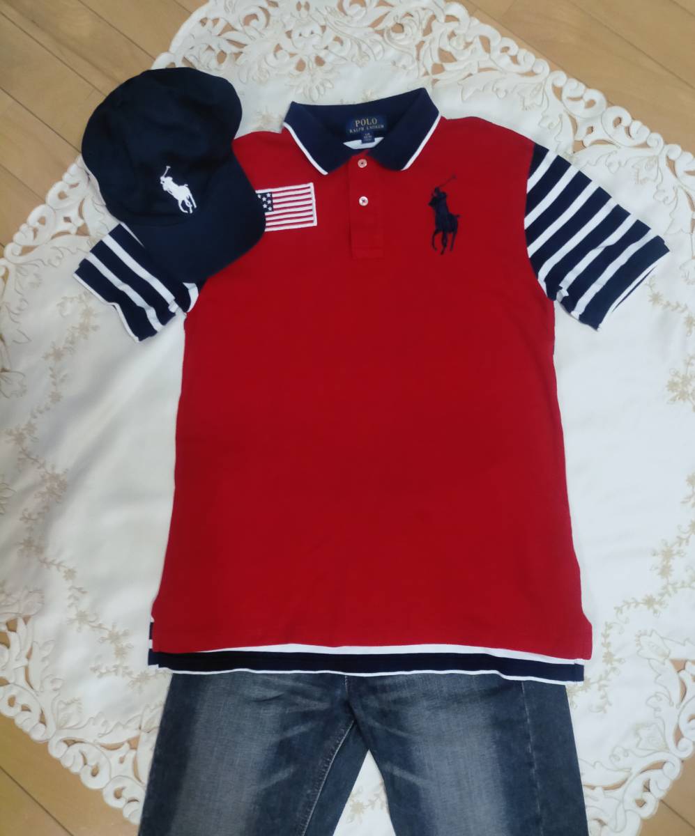  once short hour have on * Ralph Lauren big po knee polo-shirt with short sleeves 160