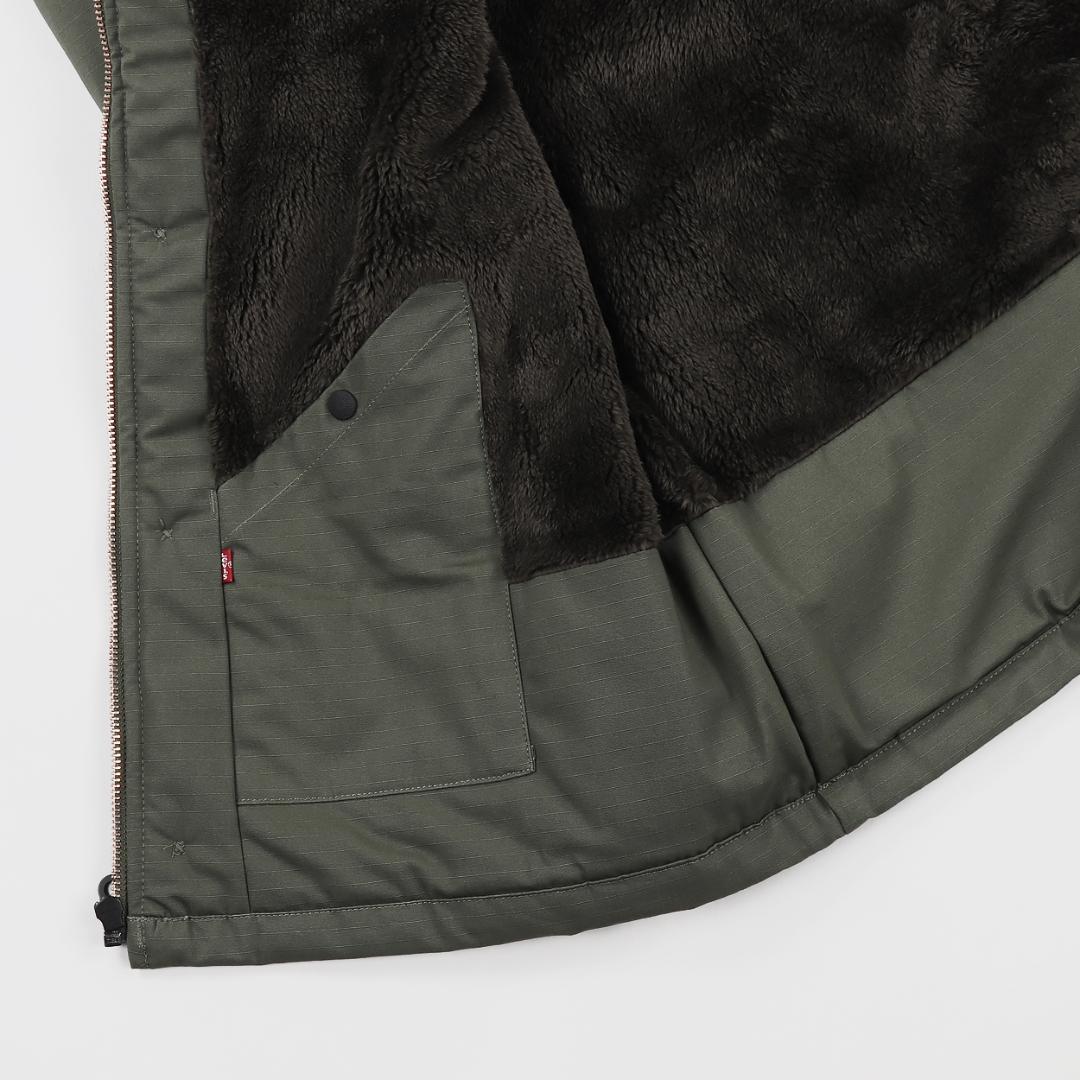 levi's skateboarding リーバイス パイル ジャケット M カーキ levi's skateboarding リーバイス パイル ジャケット M カーキ