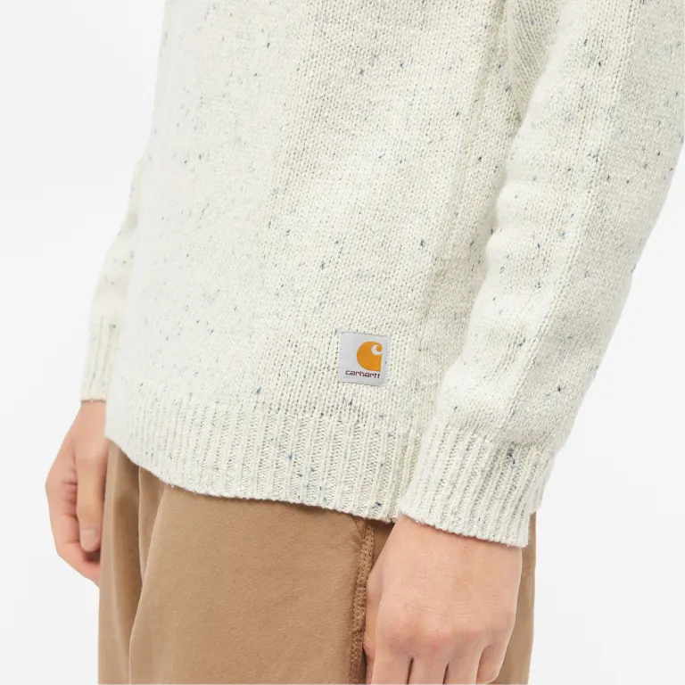 Carhartt WIP ネップ ニット セーター M カーハート ANGLISTIC CREW KNIT ごま塩_画像4