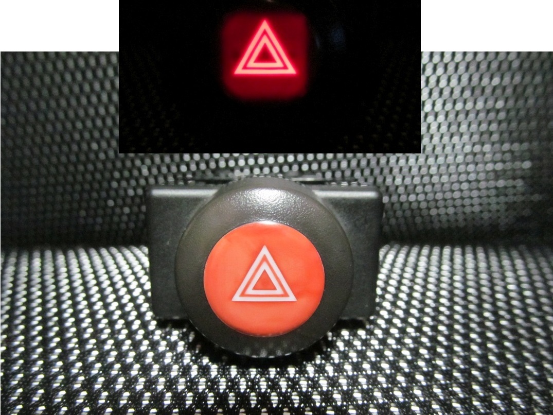 S15シルビア_イルミ赤LED化ハザードスイッチ　中古スイッチ赤LED化ハザードs15_画像1