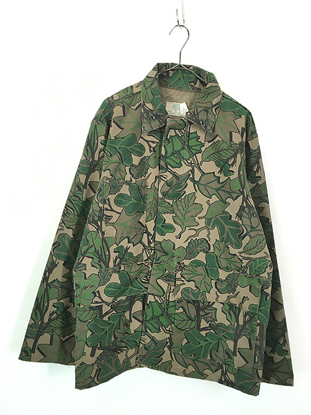 古着 80s USA製 MOSSY OAK リーフ カモ 迷彩 カバーオール ハンティング ジャケット L_画像1