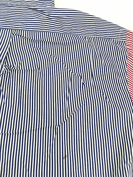 古着 90s Ralph Lauren 「CUSTOM FIT」 カラフル ストライプ クレイジー パターン BD シャツ M 古着の画像8