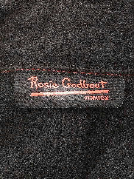 レディース 古着 Rosie Godbout カラフル 裂き生地 デザイン ポンチョ風 ジャケット L位 古着_画像8