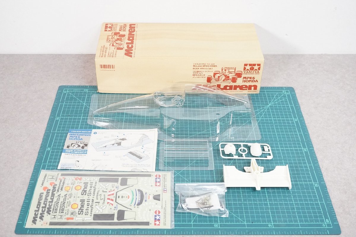 [NZ] [G849610] 未使用品 TAMIYA タミヤ 1/10 Marlboro McLaren HONDA MP4/6 RC F1 ラジコンボディ 元箱等付き_画像1