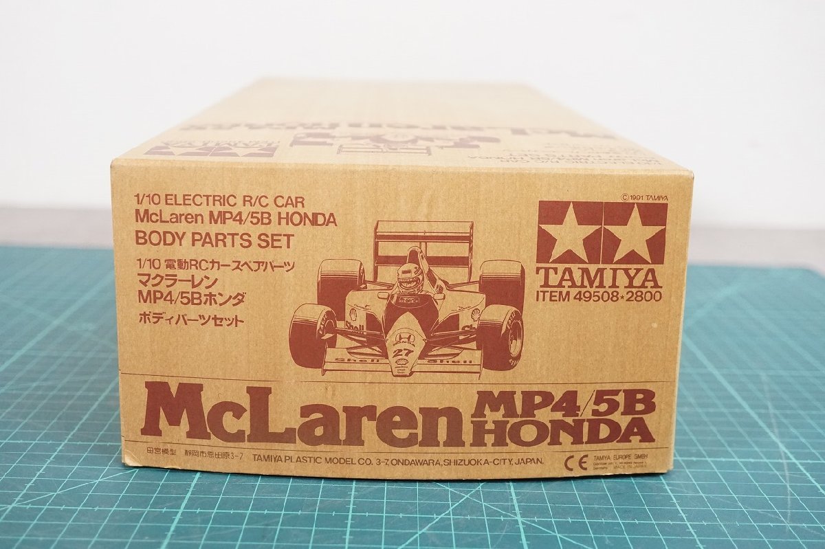 [NZ] [G849510] TAMIYA タミヤ 1/10 McLaren MP4/5B HONDA RC F1 ラジコンボディ 元箱等付き_画像8