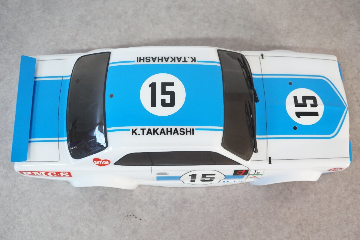 [QS][G915712] KYOSHO 京商 1/10 1/9.9 ボディのみ スカイライン 2000 GT-R レーシング RC ラジコンカー ボディ_画像6