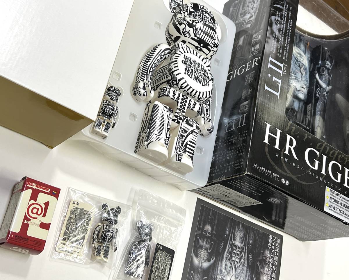 ギーガー BE@RBRICK ベアブリック 400%＋100％ マクファーレンSET シリーズ12 SF エイリアン H.R. GIGER 箱カード有 メディコムトイ ALIEN _画像5