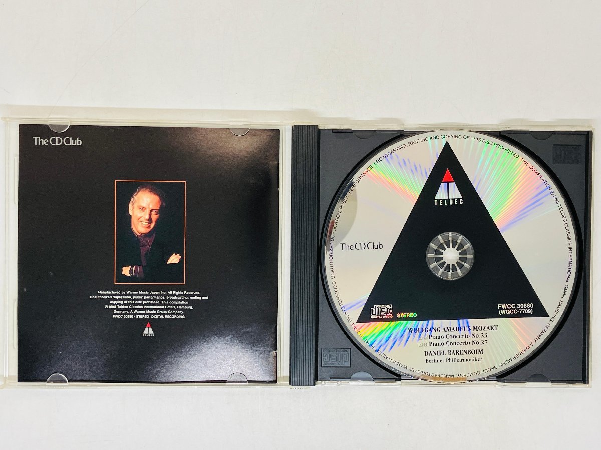 即決CD MOZART PIANO CONCERTOS Nos.23 & 27 BARENBOIM バレンボイム 指揮 ピアノ The CD Club Z14_画像3