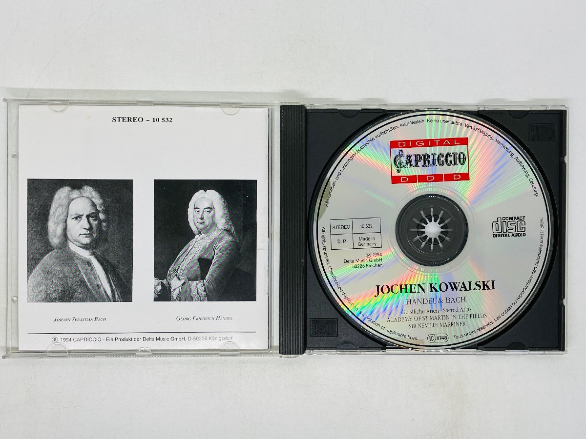 即決CD 独盤 JOCHEN KOWALSKI / BACH & HANDEL / Geistliche Arien / バッハ＆ヘンデル Germany N01_画像3