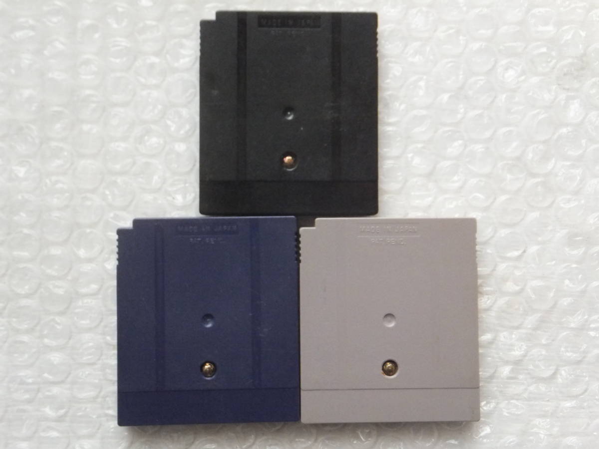 GB　ポケモン緑　＆GBC銀、ポケモンGBカード　　３本セットソフトのみ　　セーブ電池切れ。_画像2