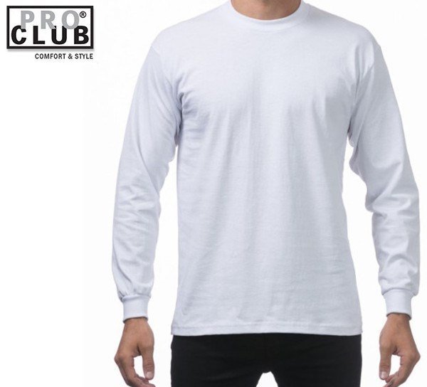 プロクラブ PRO CLUB ヘビーウエイト 長袖 Tシャツ ロンT:114 ホワイト 白 サイズXL_画像1