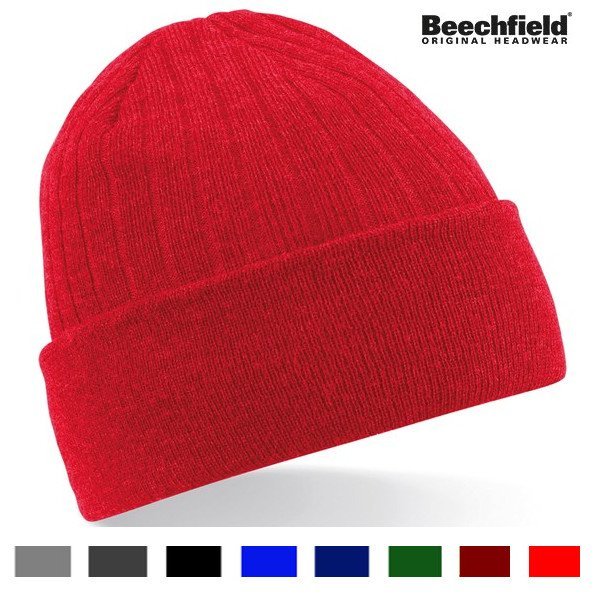 新品【UK英国】ビーチフィールド シンサレート ニット キャップ Beechfield Thinsulate beanie フェザーグレー（灰色）_他の色も出品しているので画像は共有です