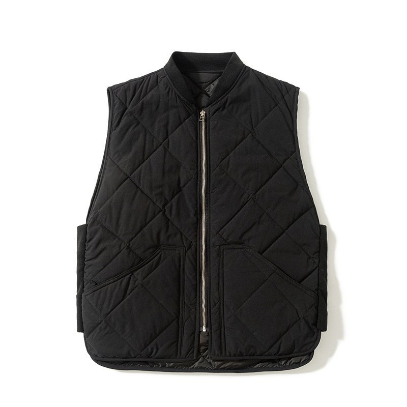 新品 ダイヤモンド キルティング ベスト Diamond Quilted vest ワーク ベスト ブラック（黒）サイズ 2XL_画像1