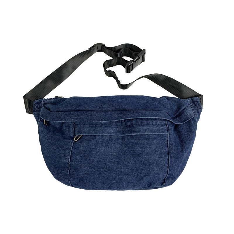  new goods Denim Vintage waist bag sakoshu high capacity waist pack waist bag indigo blue ( dark blue )