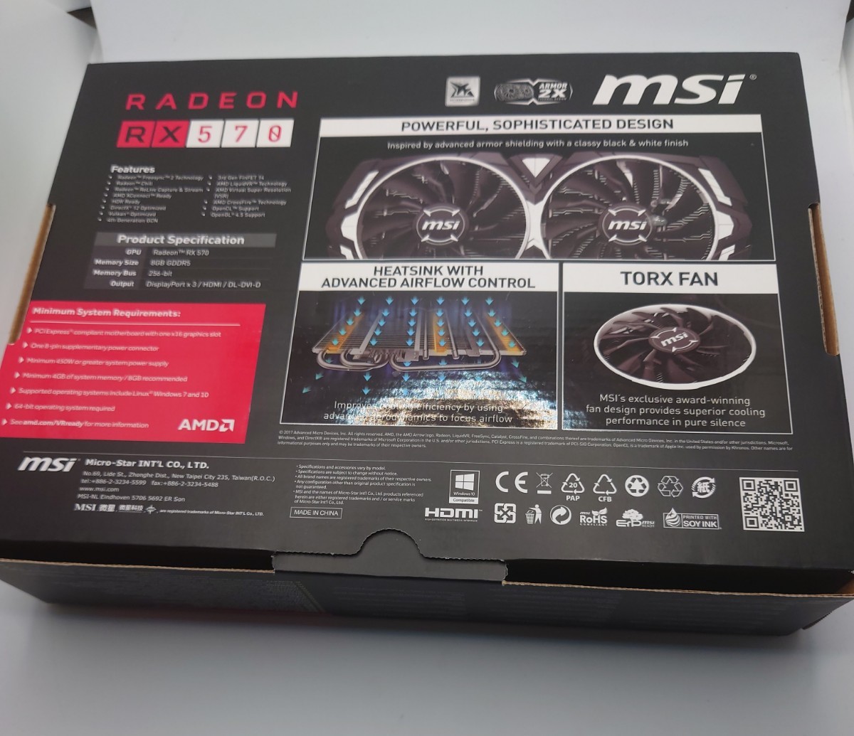 【中古】MSI Radeon RX 570 ARMOR 8G_画像2