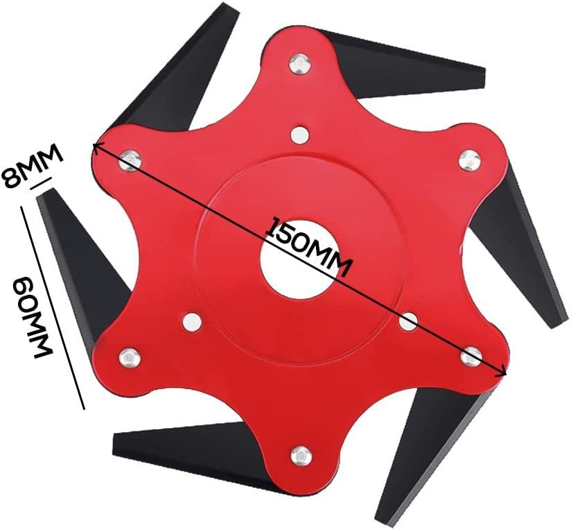 草刈機用チップソー 草刈り機 替え刃 6歯ブラシカッタースチールブレード 草刈ブレード 回転刃 スチールブレード 交換部品_画像3