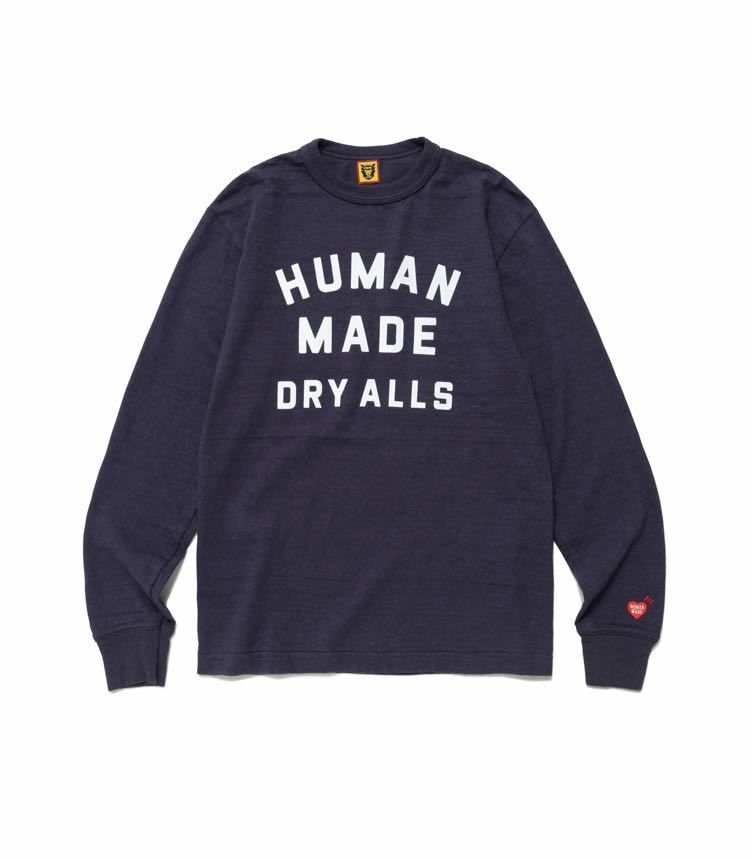 HUMAN MADE ロングスリーブ Tシャツ 2XLサイズ ネイビー ヒューマンメード ヒューマンメイド NIGO ニゴ 長袖Tシャツ