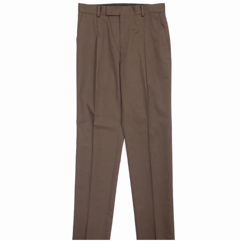 【激安アウトレット!】 MARIA WACKO T/C Lサイズ ダークブラウン TROUSERS PLEATED パンツ