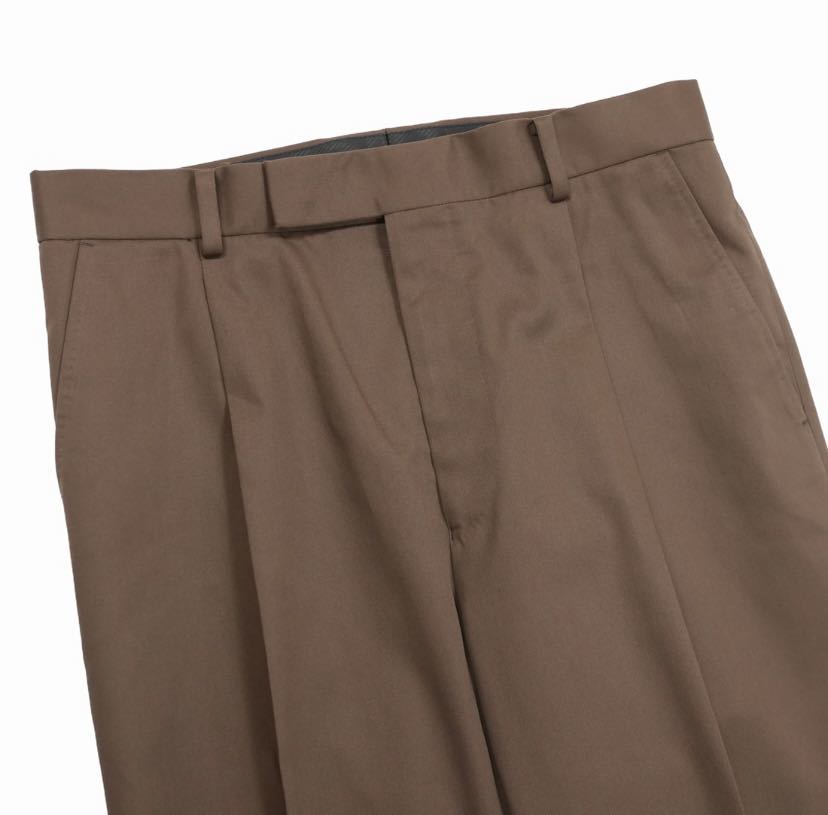 WACKO MARIA T/C PLEATED TROUSERS ダークブラウン Lサイズ WACKO MARIA T/C PLEATED TROUSERS ダークブラウン Lサイズ