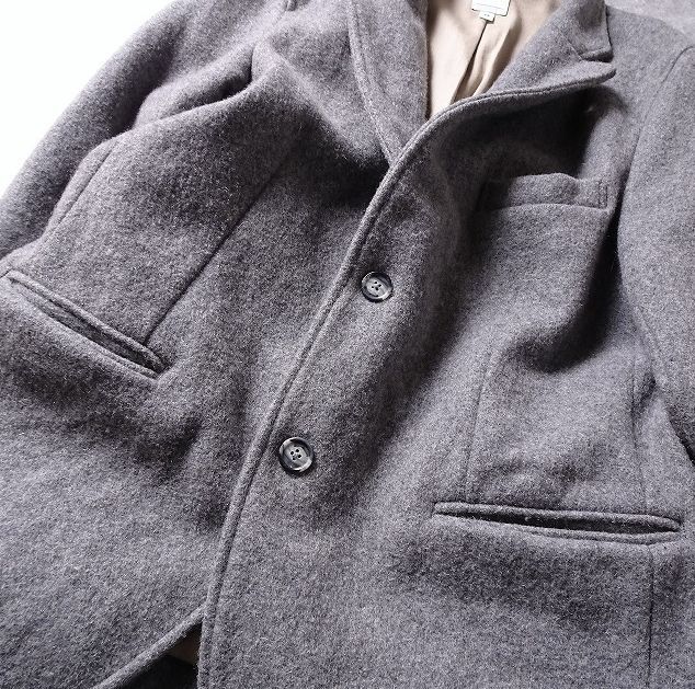 NEPENTHES new york Nepenthes New York шерсть melt n2 кнопка tailored jacket USA производства внешний мужской (M) серый *o-700