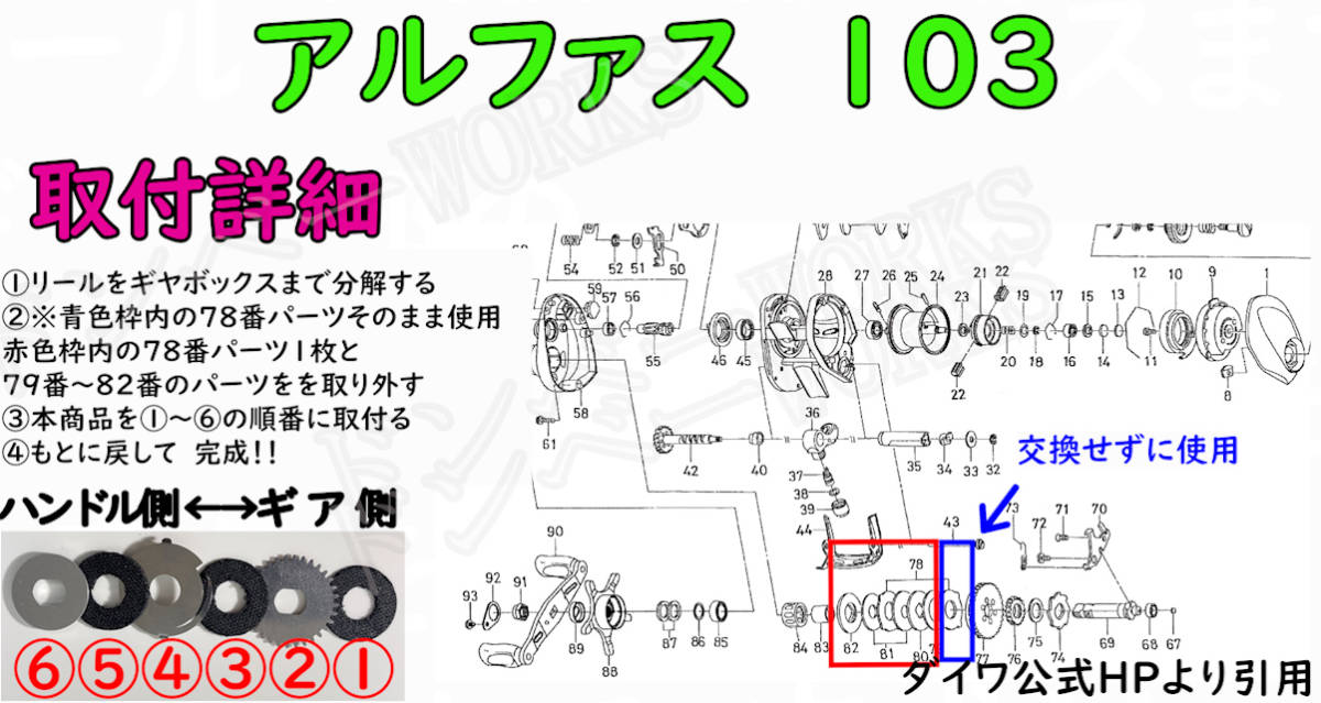 激安ドラグクリッカー・ダイワ・アルファス103/105　CTSV ミリオネア　左_画像3