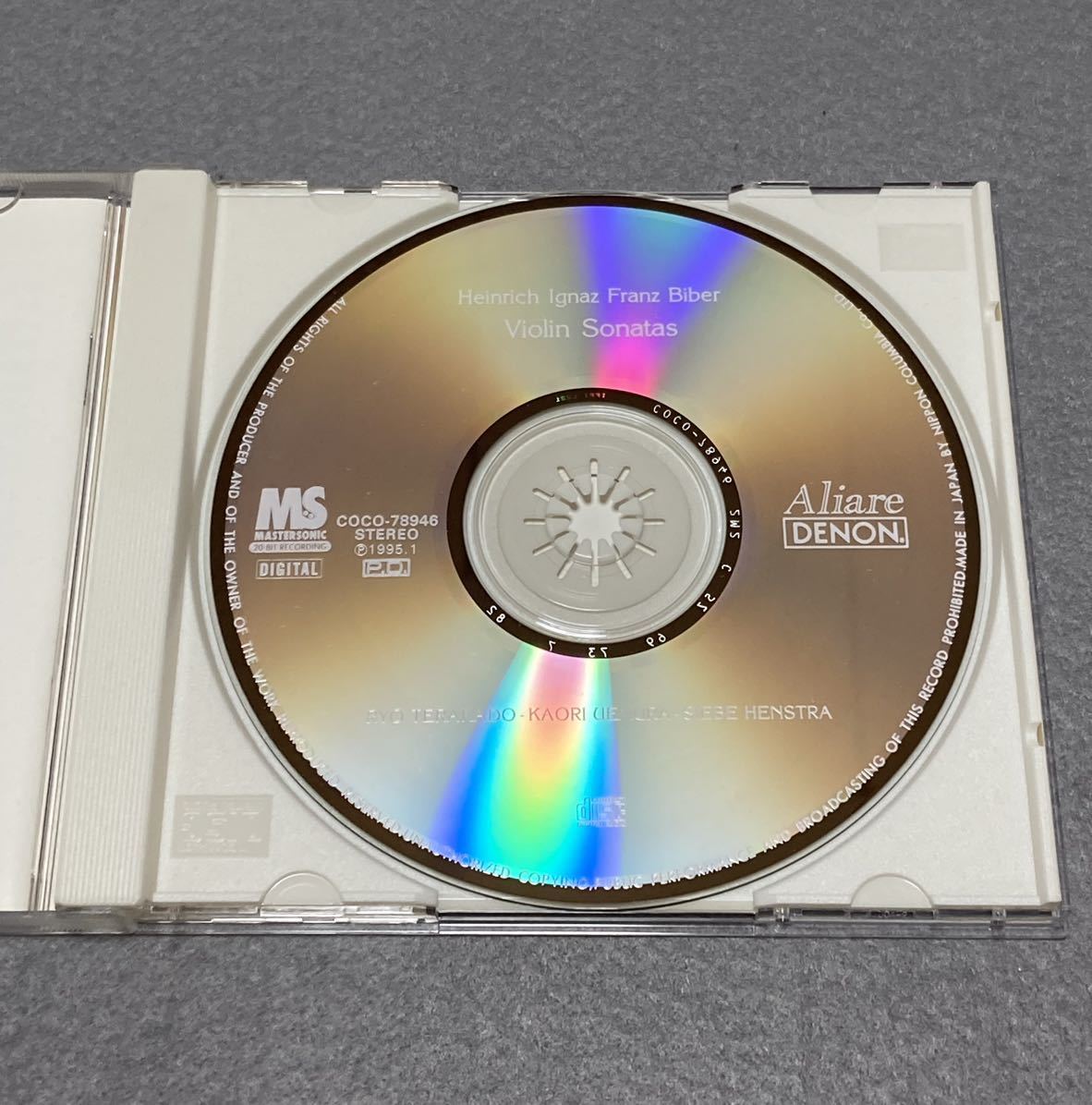 CD/ ビーバー：ヴァイオリン・ソナタ集 / 寺神戸亮(バロックVn) _画像3