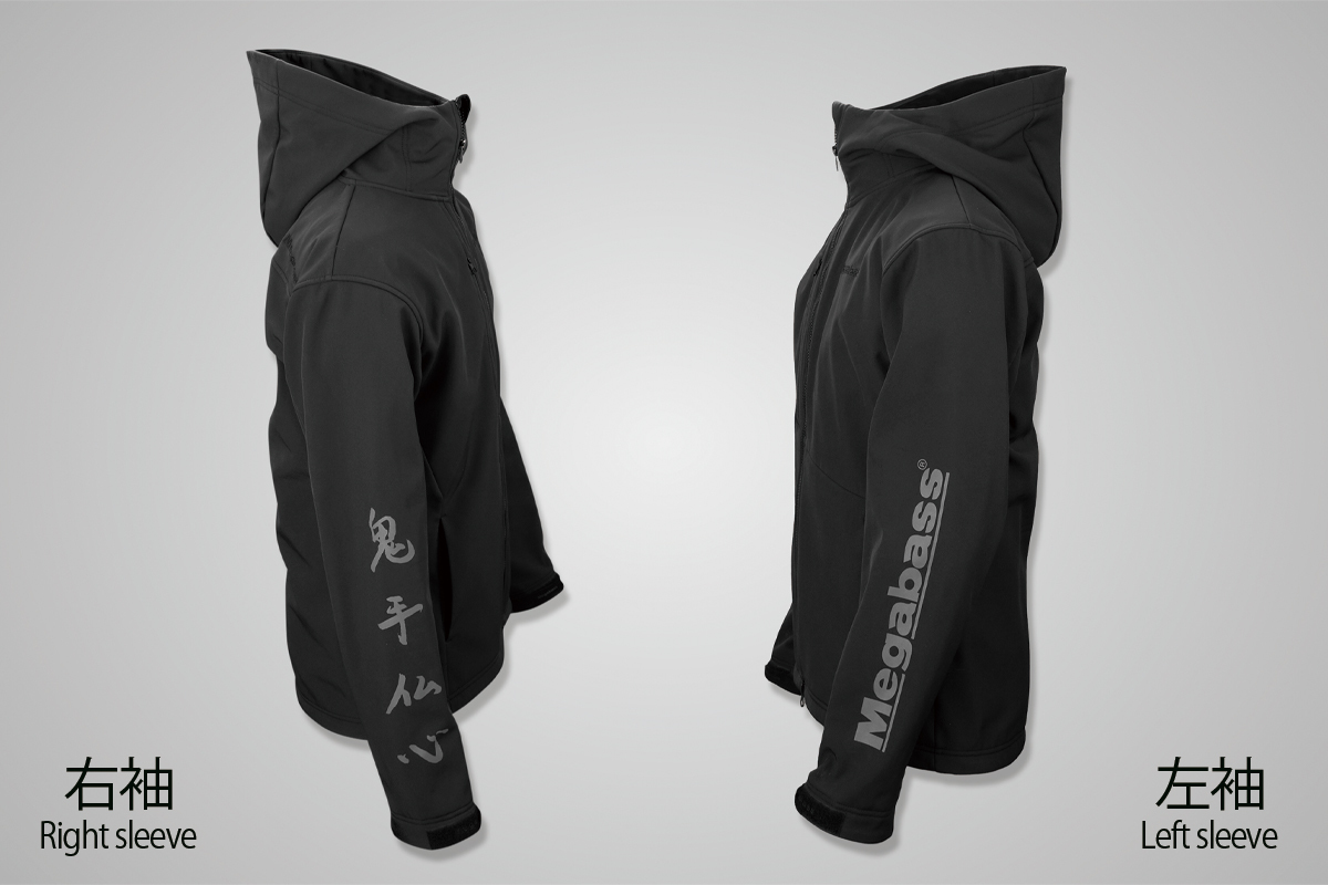 ★新品未使用★　Megabss メガバス　BLOWattack HOODIE(ブローアタックフーディー) BLACK　Lサイズ_画像9